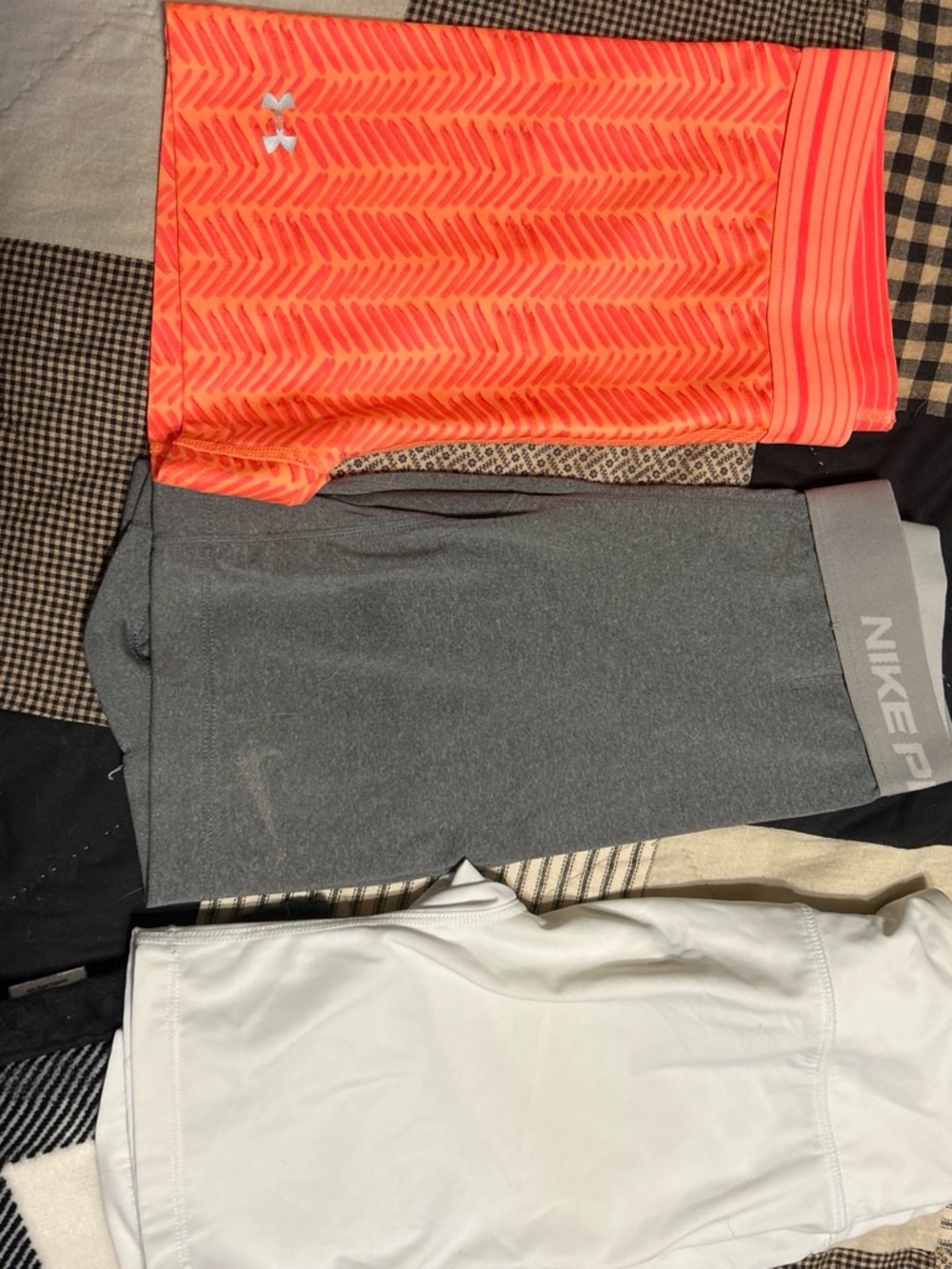 Under Armour Bright Orange Chevron-Print Men's Athletic Shorts